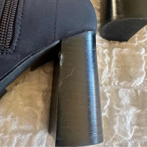 Jeffrey Campbell Siren Bootie Black Neoprene Pointed Toe Heel Booties 7 - Picture 6 of 13